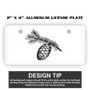 2" X 4" Aluminum License Plate  Thumbnail