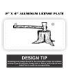 2" X 4" Aluminum License Plate  Thumbnail
