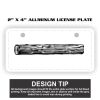 2" X 4" Aluminum License Plate  Thumbnail