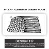 2" X 4" Aluminum License Plate  Thumbnail
