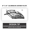 2" X 4" Aluminum License Plate  Thumbnail