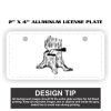 2" X 4" Aluminum License Plate  Thumbnail