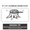 2" X 4" Aluminum License Plate  Thumbnail