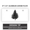 2" X 4" Aluminum License Plate  Thumbnail