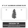 2" X 4" Aluminum License Plate  Thumbnail