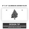 2" X 4" Aluminum License Plate  Thumbnail