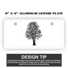 2" X 4" Aluminum License Plate  Thumbnail