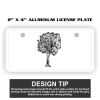 2" X 4" Aluminum License Plate  Thumbnail