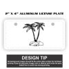 2" X 4" Aluminum License Plate  Thumbnail