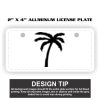 2" X 4" Aluminum License Plate  Thumbnail