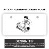 2" X 4" Aluminum License Plate  Thumbnail