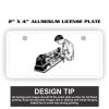2" X 4" Aluminum License Plate  Thumbnail