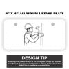 2" X 4" Aluminum License Plate  Thumbnail