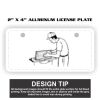 2" X 4" Aluminum License Plate  Thumbnail