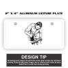 2" X 4" Aluminum License Plate  Thumbnail