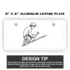 2" X 4" Aluminum License Plate  Thumbnail
