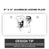 2" X 4" Aluminum License Plate  Thumbnail