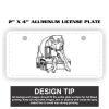 2" X 4" Aluminum License Plate  Thumbnail