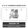 2" X 4" Aluminum License Plate  Thumbnail