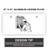2" X 4" Aluminum License Plate  Thumbnail