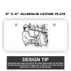2" X 4" Aluminum License Plate  Thumbnail
