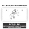 2" X 4" Aluminum License Plate  Thumbnail