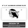 2" X 4" Aluminum License Plate  Thumbnail