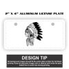 2" X 4" Aluminum License Plate  Thumbnail