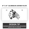 2" X 4" Aluminum License Plate  Thumbnail