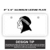2" X 4" Aluminum License Plate  Thumbnail