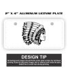 2" X 4" Aluminum License Plate  Thumbnail