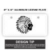 2" X 4" Aluminum License Plate  Thumbnail