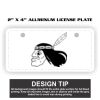 2" X 4" Aluminum License Plate  Thumbnail