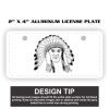 2" X 4" Aluminum License Plate  Thumbnail