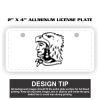 2" X 4" Aluminum License Plate  Thumbnail
