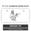 2" X 4" Aluminum License Plate  Thumbnail