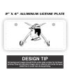 2" X 4" Aluminum License Plate  Thumbnail