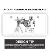 2" X 4" Aluminum License Plate  Thumbnail