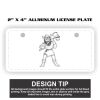 2" X 4" Aluminum License Plate  Thumbnail