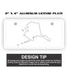 2" X 4" Aluminum License Plate  Thumbnail