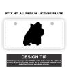 2" X 4" Aluminum License Plate  Thumbnail