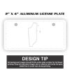 2" X 4" Aluminum License Plate  Thumbnail