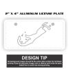 2" X 4" Aluminum License Plate  Thumbnail