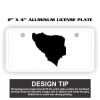 2" X 4" Aluminum License Plate  Thumbnail