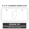 2" X 4" Aluminum License Plate  Thumbnail