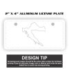 2" X 4" Aluminum License Plate  Thumbnail