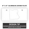 2" X 4" Aluminum License Plate  Thumbnail