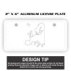 2" X 4" Aluminum License Plate  Thumbnail