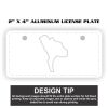 2" X 4" Aluminum License Plate  Thumbnail
