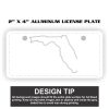 2" X 4" Aluminum License Plate  Thumbnail